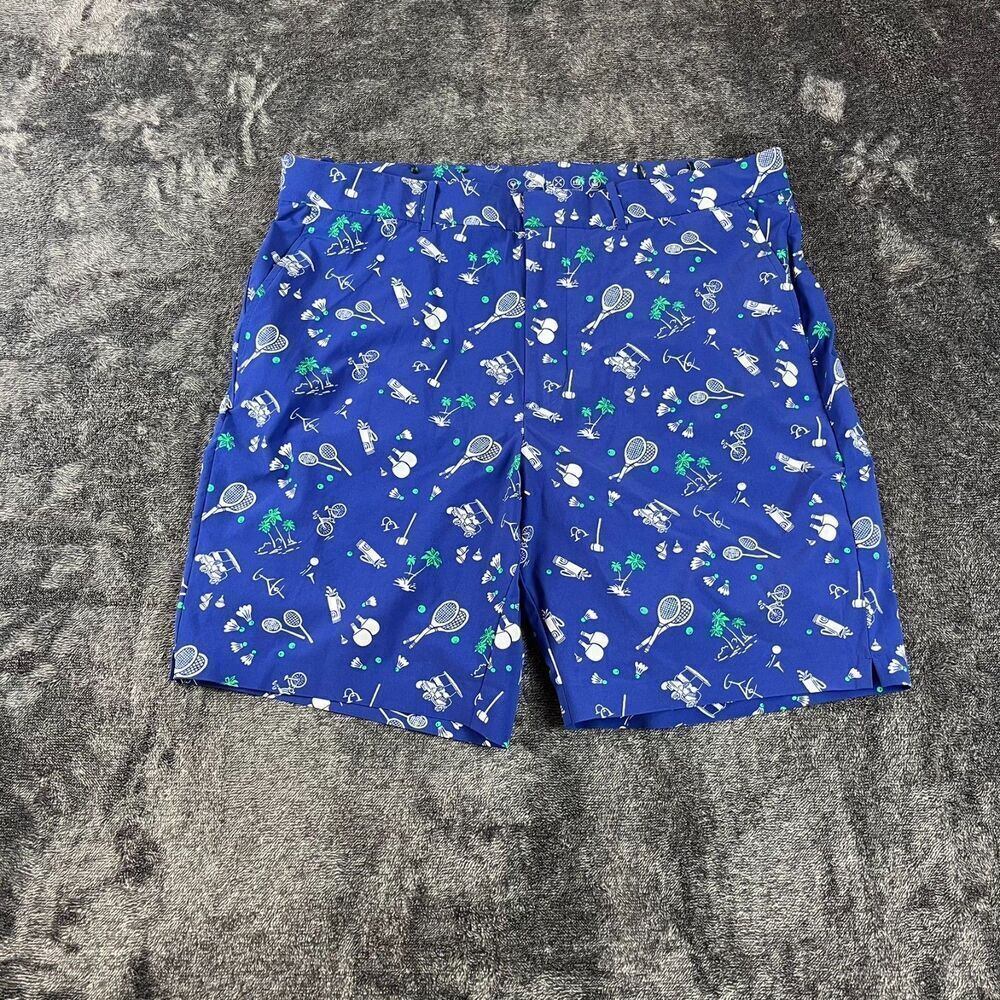 Polo Ralph Lauren 9" Classic Fit Active Shorts Tennis Golf AOP Men's 36 NWOT